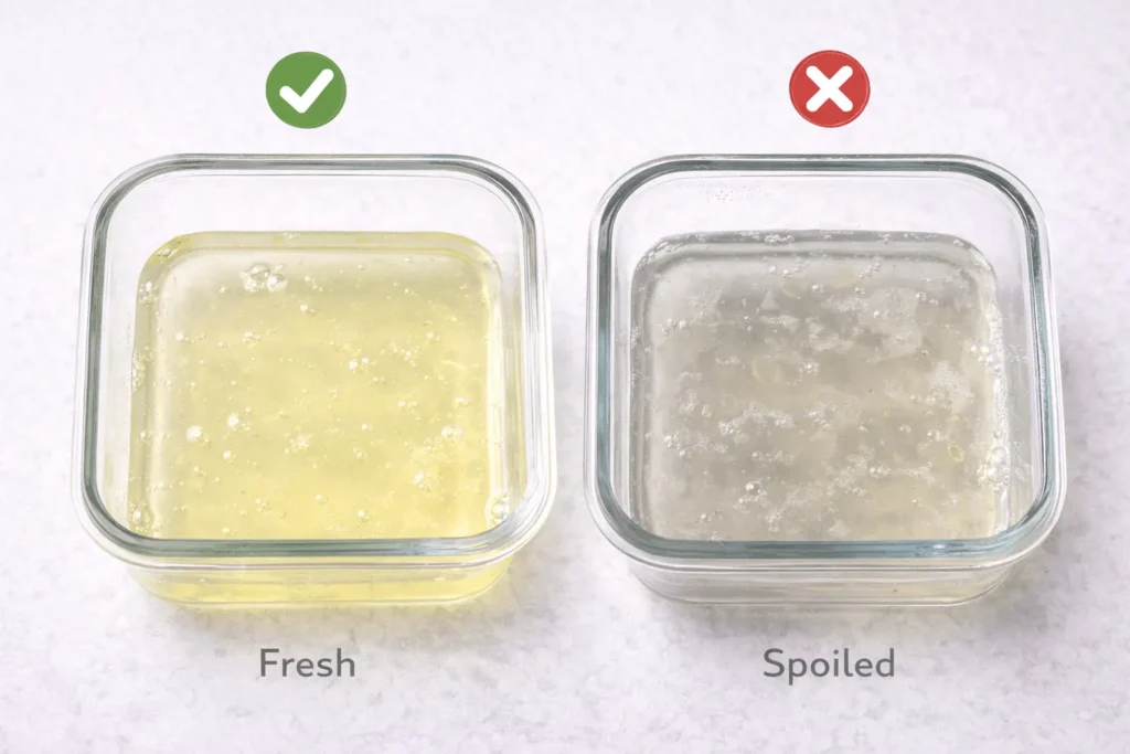 Egg white storage timeline chart showing raw separated 2-4 days, liquid carton 3-5 days, cooked 3-4 days, frozen up to 12 months